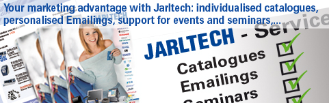 Ihre Marketingvorteile mit Jarltech: Individuelle Produktkataloge, personalisierte Emailings, Support bei Events und Seminaren, ...